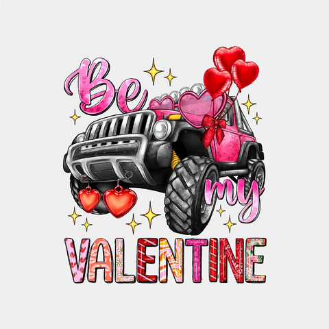 Be My Valentine Jeep-DTF TRANSFER