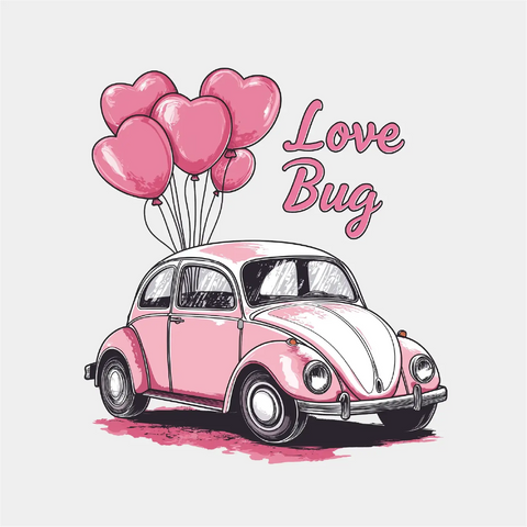 Love Bug Pink-DTF TRANSFER