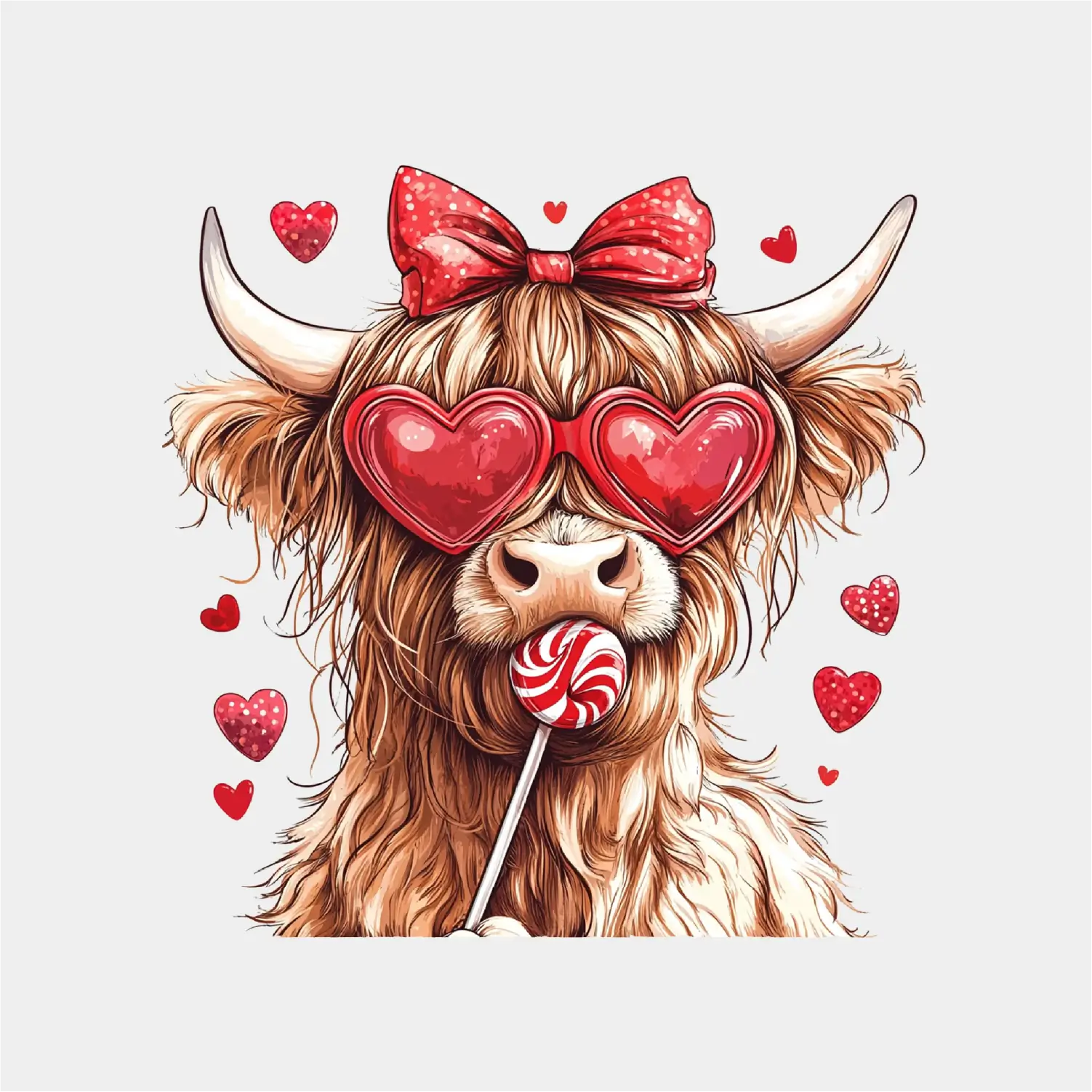 Highland Cow-DTF TRANSFER – GrabinGraphix