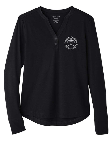 North End Women's JAQ Stretch Performance V-Neck Snap Pullover - NE400W
